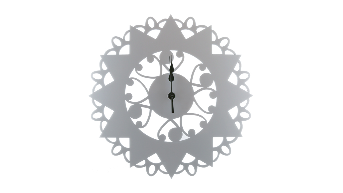 Orologio da Parete in Plexiglas Silver - Motivo 2